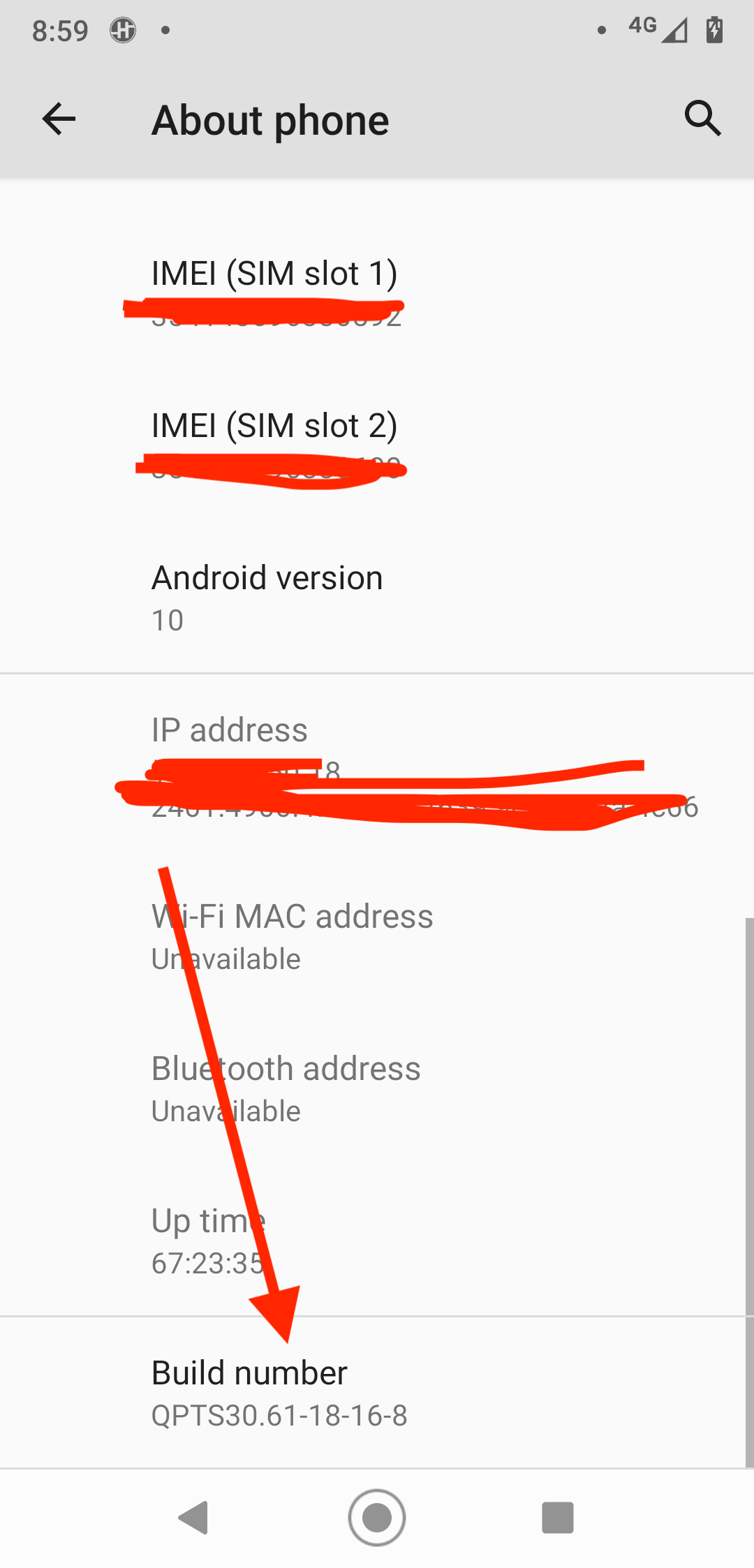 Tap on build number 7 times